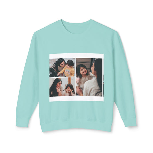Cozy Moments Unisex Lightweight Crewneck Sweatshirt, Family Love Gift, Warm Weather Layer, Everyday Comfort Wear, Memory Keepsake